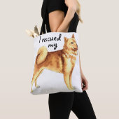Tote Bag Secourir un Spitz finlandais (De près)
