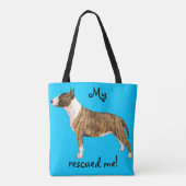 Tote Bag Secourt miniature Bull Terrier (Dos)