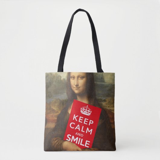 Tote Bag Secret du sourire de Mona Lisa (Devant)
