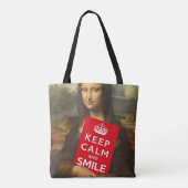 Tote Bag Secret du sourire de Mona Lisa (Dos)