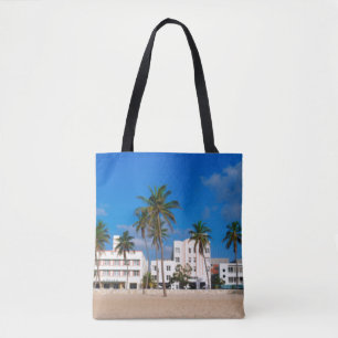 Tote Bag Secteur d'art déco de plage du sud Miami