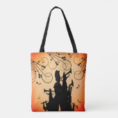 Tote Bag Section Trumpet Jazz Musique Orange Rust (Dos)