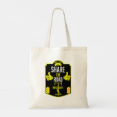 Tote Bag Sécurité routière à bicyclette (Dos)