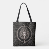 Tote Bag Seigneur Ganesha - noir de sépia (Dos)