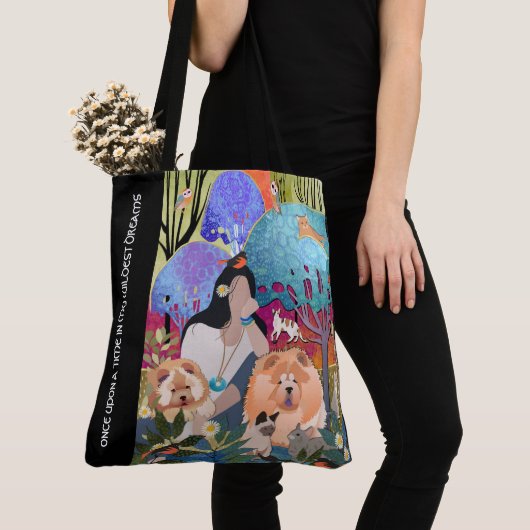 Tote Bag SÉJOURNER ENFANT GYPSY SAUVAGE - CHOW fourre-tout/ (De près)
