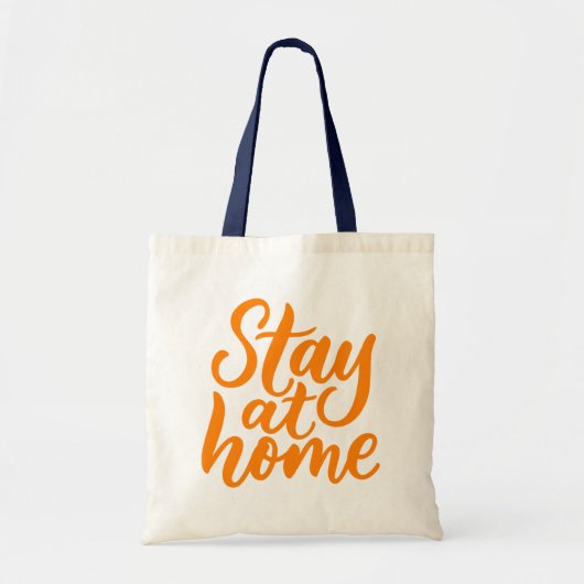 Tote Bag Séjournez À La Maison (Devant)