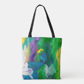 Tote Bag Self made abstract background. abstract,acrylic,ar (Dos)