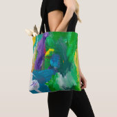 Tote Bag Self made abstract background. abstract,acrylic,ar (De près)