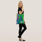 Tote Bag Self made abstract background. abstract,acrylic,ar (Sur le modèle)