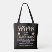 Tote Bag Semaine d'appréciation de l'enseignant (Dos)