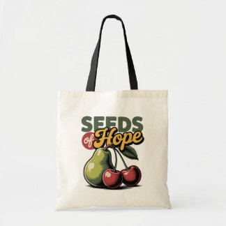 Tote Bag Semences de l'espoir Pear Cherry Retro Christian T