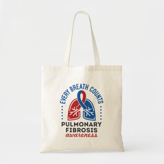 Tote Bag Sensibilisation à la fibrose pulmonaire Chaque res (Devant)