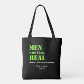 Tote Bag SENSIBILISATION À LA SANTÉ Mentale HOMMES QUI PARL (Dos)