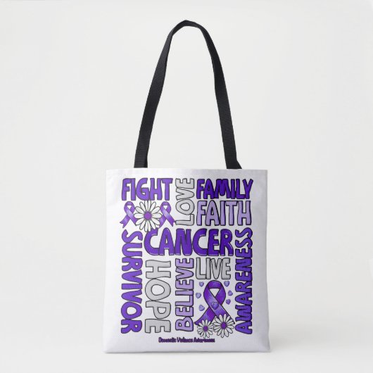 Tote Bag Sensibilisation à la violence familiale - Lutter c (Devant)