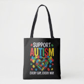 Tote Bag Sensibilisation à l'autisme (Devant)