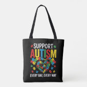 Tote Bag Sensibilisation à l'autisme (Dos)