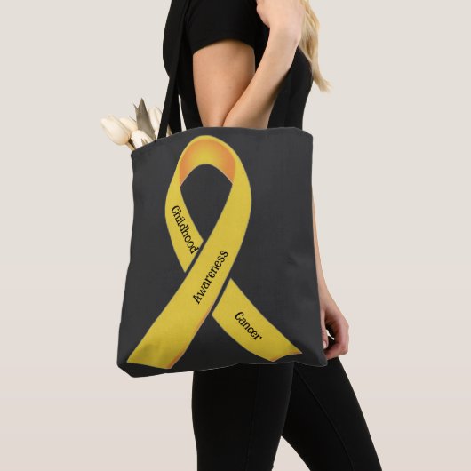Tote Bag Sensibilisation au cancer chez les enfants (De près)