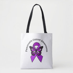 Tote Bag Sensibilisation au cancer du pancréas Papillon