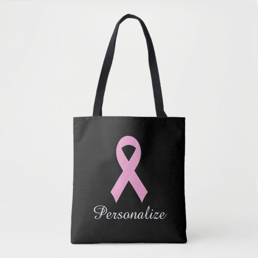 Tote Bag Sensibilisation au cancer du sein au ruban rose (Devant)