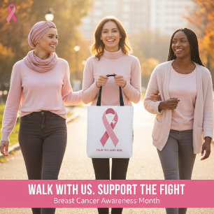 Tote Bag Sensibilisation au cancer du sein personnalisé Rub
