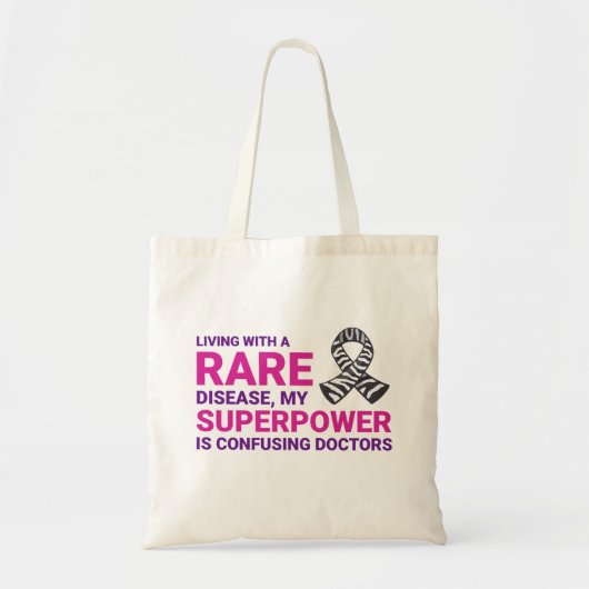 Tote Bag Sensibilisation aux maladies rares Confusion des m (Devant)