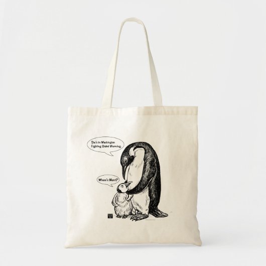 Tote Bag Sensibilisation aux manchots (Devant)
