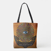 Tote Bag Sensibilisation Mineurs Oeil Inspiration Mot Art (Dos)