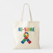 Tote Bag Sensibilisation sur l'autisme Au-Quelques (Dos)