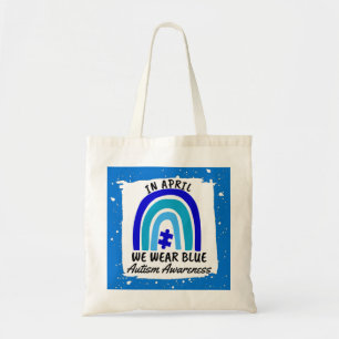 Tote Bag Sensibilisation sur l'autisme En Avril Nous Porton