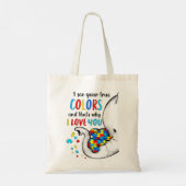 Tote Bag Sensibilisation sur l'autisme Femmes Acceptation E (Dos)
