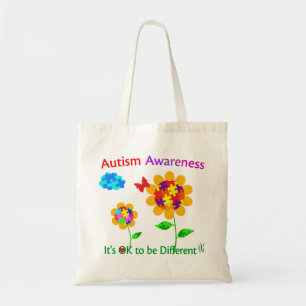 Tote Bag Sensibilisation sur l'autisme tournesol