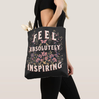 Tote Bag Sentez Absolument Inspirant, Fleurs, Nature