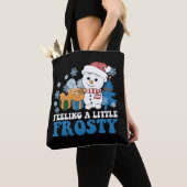 Tote Bag Sentez-vous un petit Noël de neige gelé (De près)