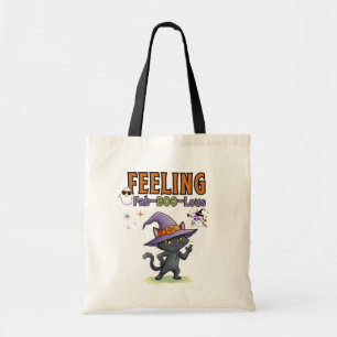 Tote Bag Sentiment Fab-BOO-Lous Drôle Halloween Chat
