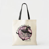 Tote Bag Sentiment Kinda Witchy Parties scintillant Nom d'H (Devant)