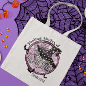Tote Bag Sentiment Kinda Witchy Parties scintillant Nom d'H
