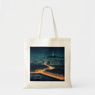 Tote Bag Séoul Corée du Sud Vue nocturne
