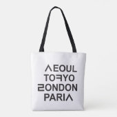 TOTE BAG SEOUL TOKYO LONDON PARIS (Dos)