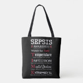 Tote Bag Sepsis Awareness Watch pour le guide TIME (Dos)