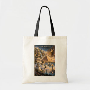 Tote Bag Sept Merveilles du Monde Historique de l'Art