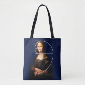 Tote Bag Séquence Leonardo da Vinci Mona Lisa Fibonacci (Devant)