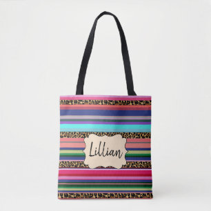 Tote Bag Serape coloré personnalisé Fourre-tout