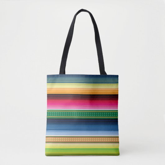 Tote Bag Serape couvrant mexicain traditionnel (Devant)