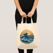 Tote Bag Serene Blue Ocean Waves Coastal Art (Devant (produit))