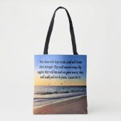 TOTE BAG SERENE ISAIAH 40:31 CONCEPTION DE SCRIPTURE (Devant)