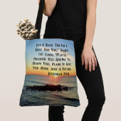 TOTE BAG SERENE SUNRISE JEREMIAH 29:11 CONCEPTION DE LA SCR (De près)