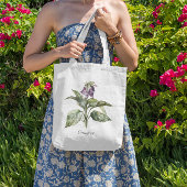 Tote Bag Serene Watercolor Comfrey, personnalisée