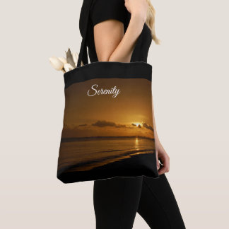 Tote Bag Sérénité orange de coucher du soleil