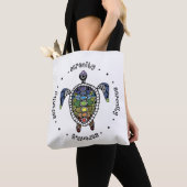 Tote Bag Serenity Tortue Chakras (De près)