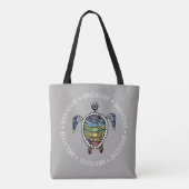 Tote Bag Serenity Turtle Chakras (Dos)